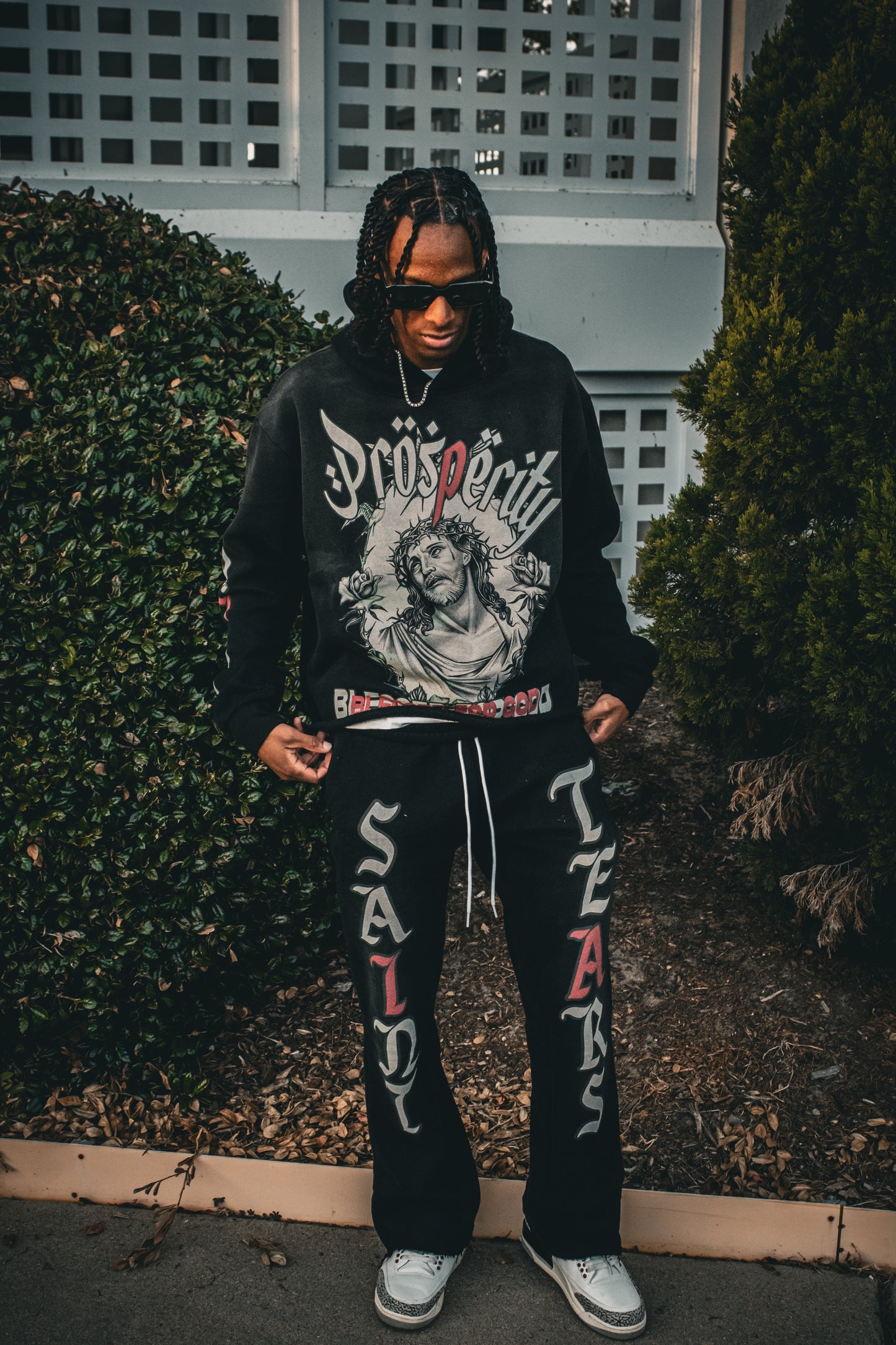 Charcoal Saint Tears hoodie