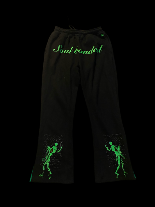 Neon green sweatpants