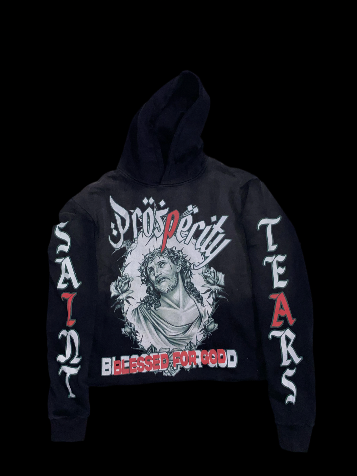 Charcoal Saint Tears hoodie